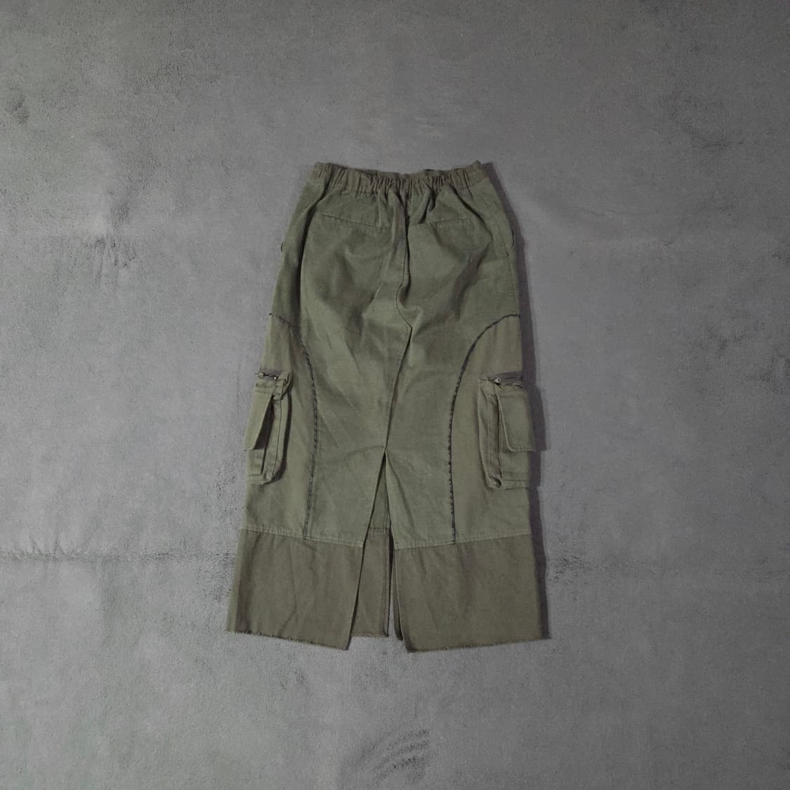 더일마 코튼 카고 롱스커트 상품이미지2