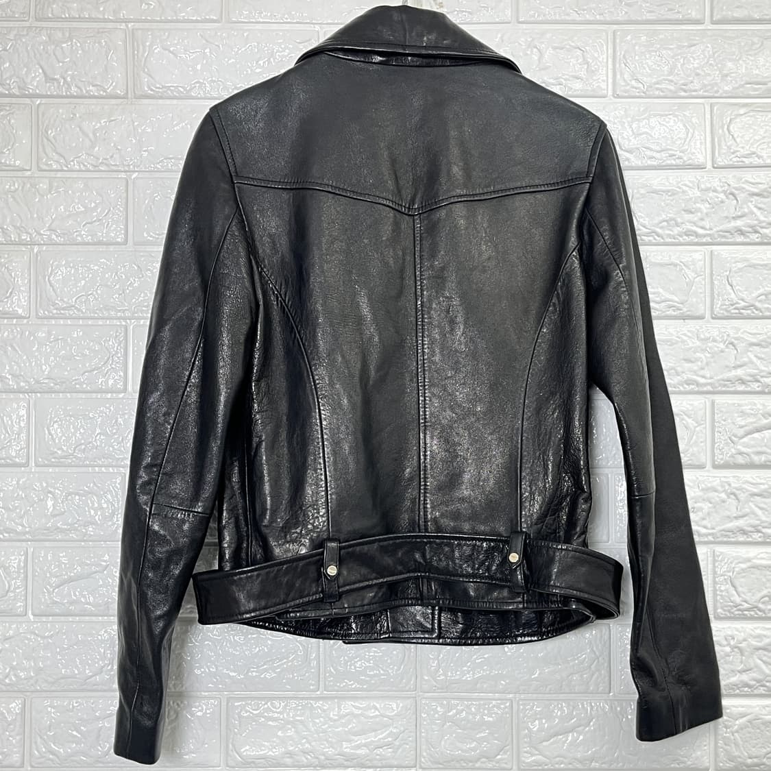 마시모두띠 양가죽 라이더 자켓 S 상품이미지3