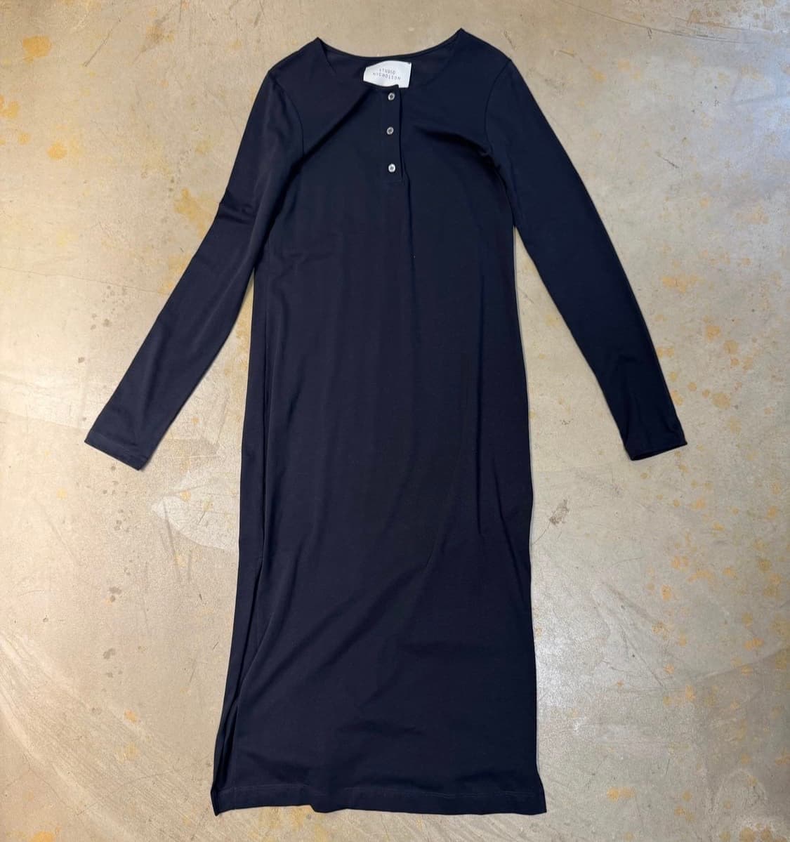 Studio Nicholson basic navy jersey dress 상품이미지6