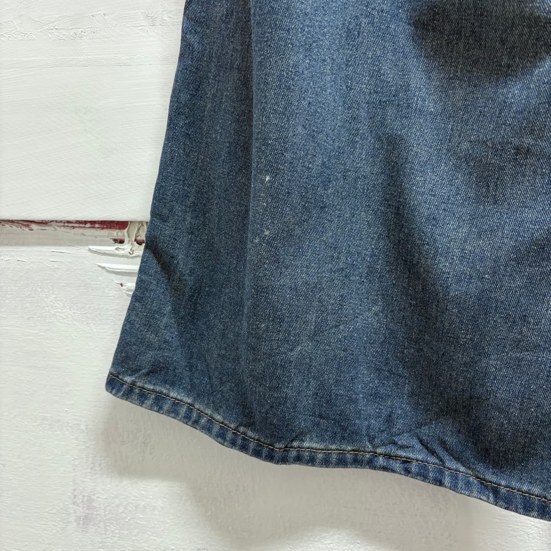 핀턱 데님 와이드 팬츠 (JPN) 상품이미지6