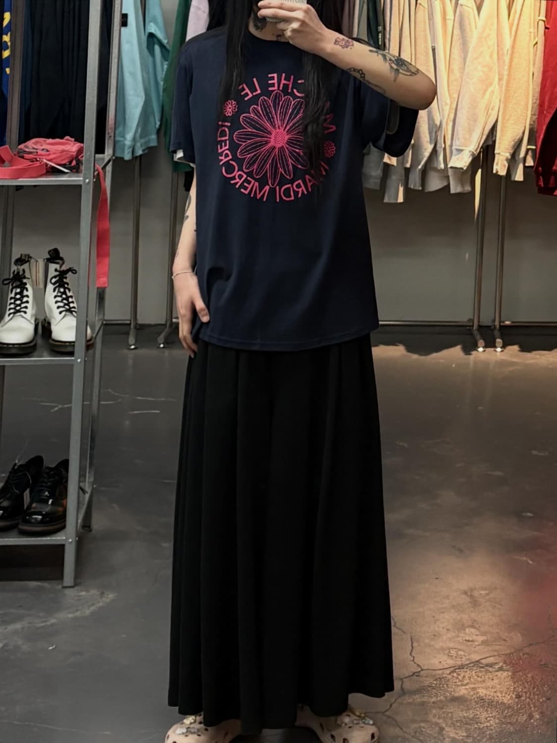 마르디메크르디 플라워 그래픽 반팔 A3823 상품이미지1