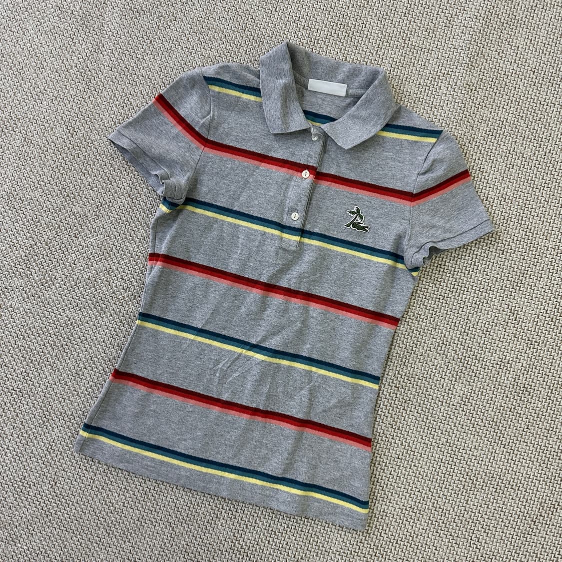 36 라코스테 스트라이프 코튼 피케 반팔 0409D 상품이미지1