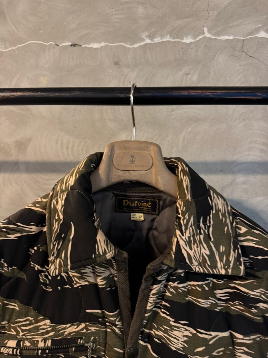 디아프바인 타이거 카모 퀼팅 자켓 95 상품이미지3
