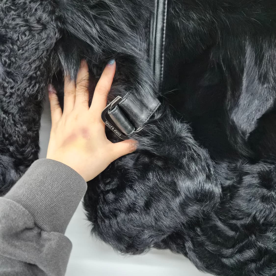 폭스 블랙 퍼 자켓 여성 77 상품이미지7