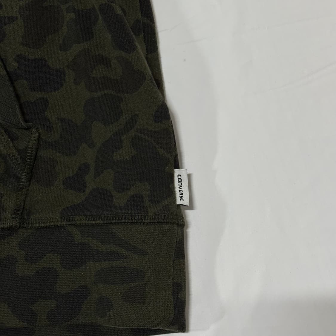 Converse 카키 브라운 화이트 카모플라쥬 후드티 상품이미지4
