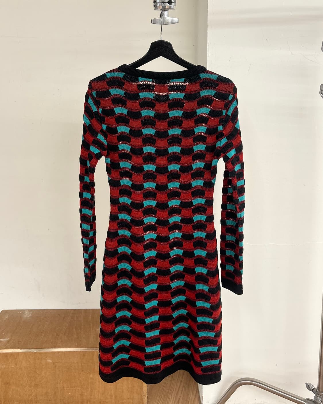 미쏘니 크로셰 니트 혼방 미니 드레스 상품이미지6