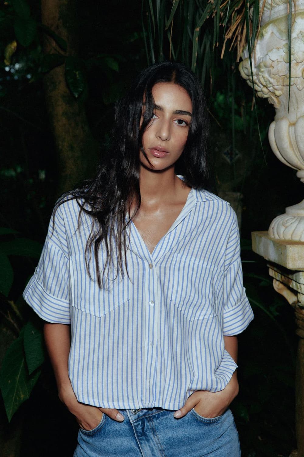 자라 크롭 리넨 셔츠 2종 상품이미지7