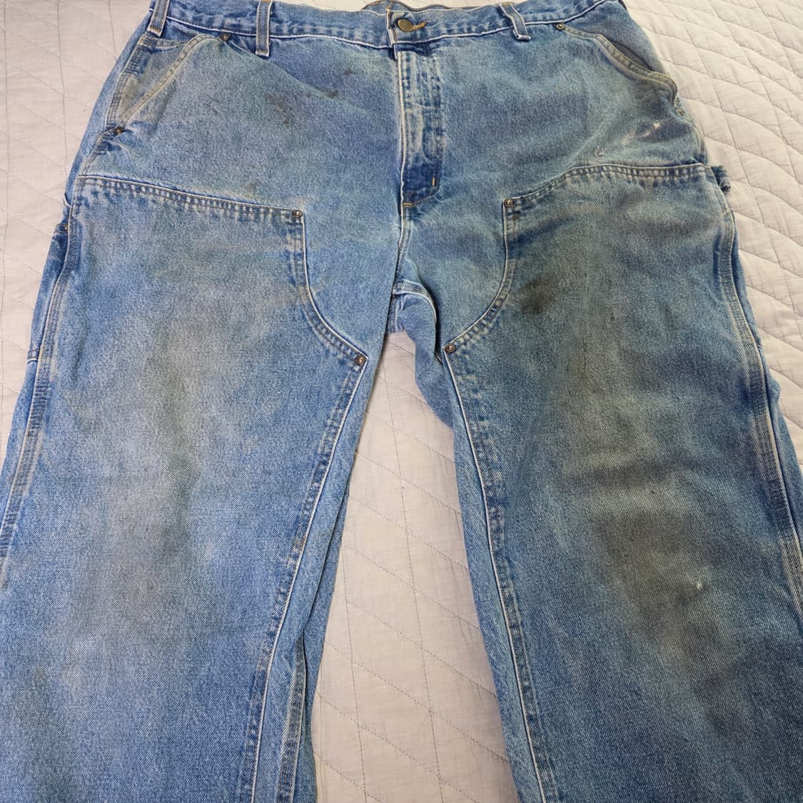 [42X32] 빈티지 칼하트 더블니 B73 DST 데님팬츠 B-12 상품이미지2