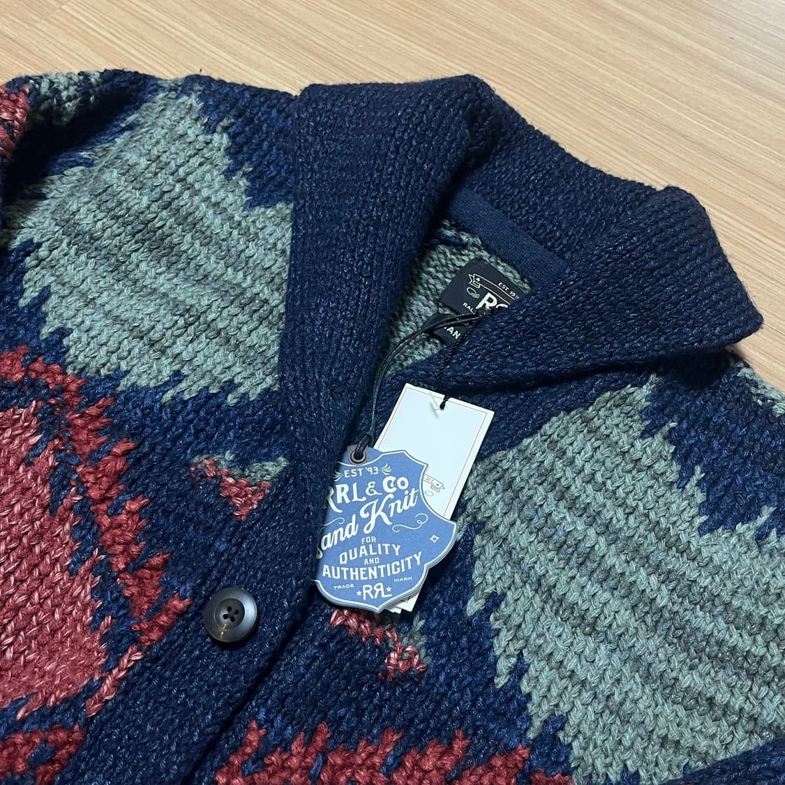 [새상품] RRL 나바호 숄카라 가디건 M 상품이미지2