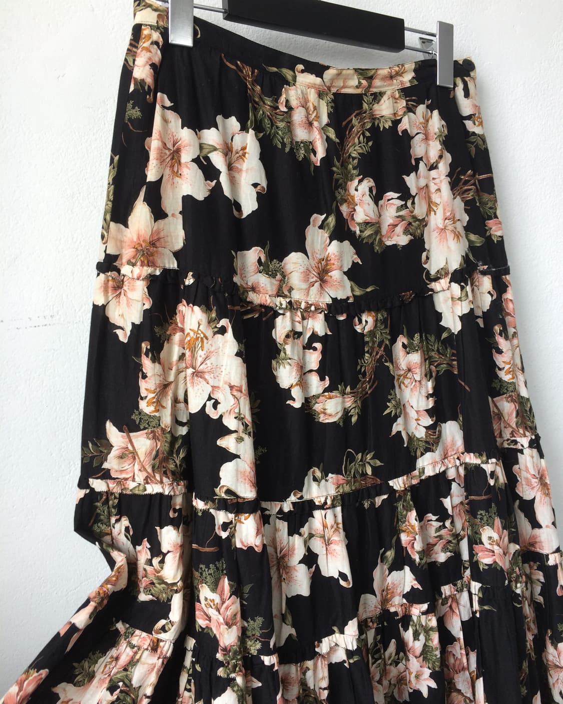 Flower pattern layer long skirt 상품이미지3