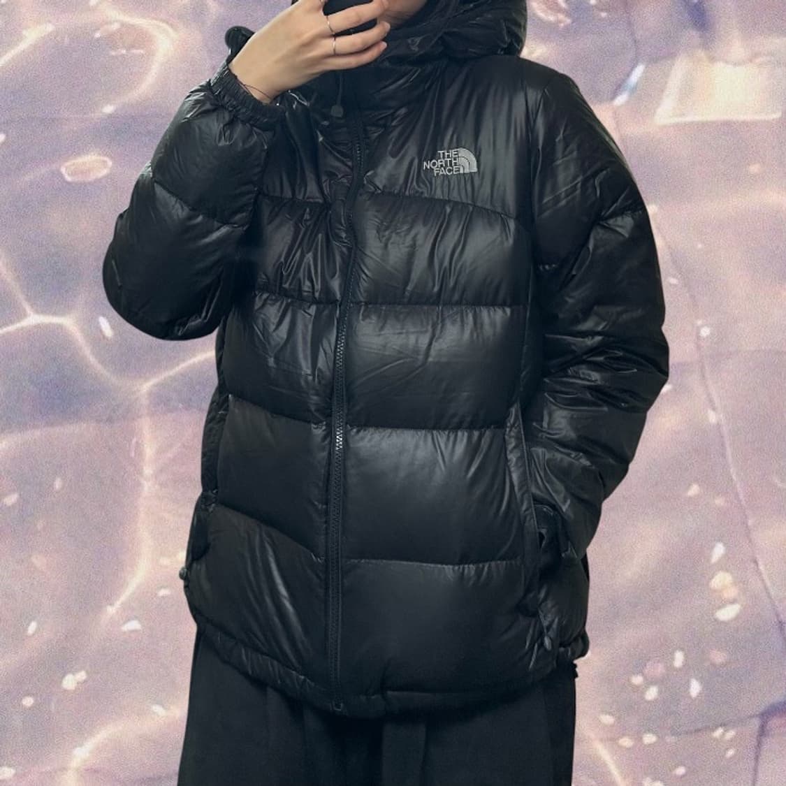 노스페이스 써밋 후드 구스다운 패딩 자켓 블랙 95  상품이미지3