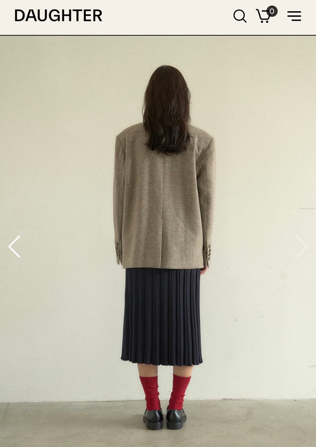 Daughter 울100%자켓 새상품 32만 -> 20만 시엔느 리본빛 상품이미지5