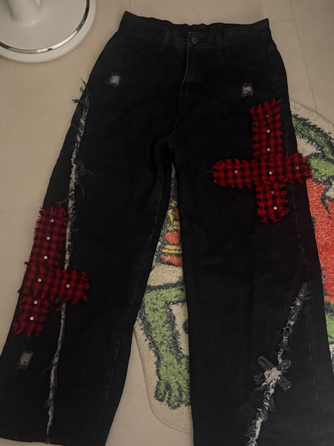 갸루 고스펑크 팬츠 상품이미지1