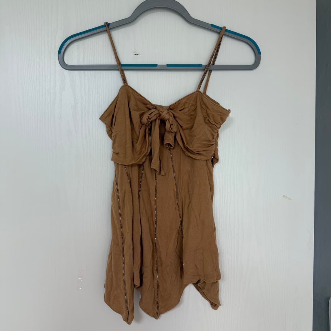 히피 셔링 리본 슬리브리스  상품이미지2