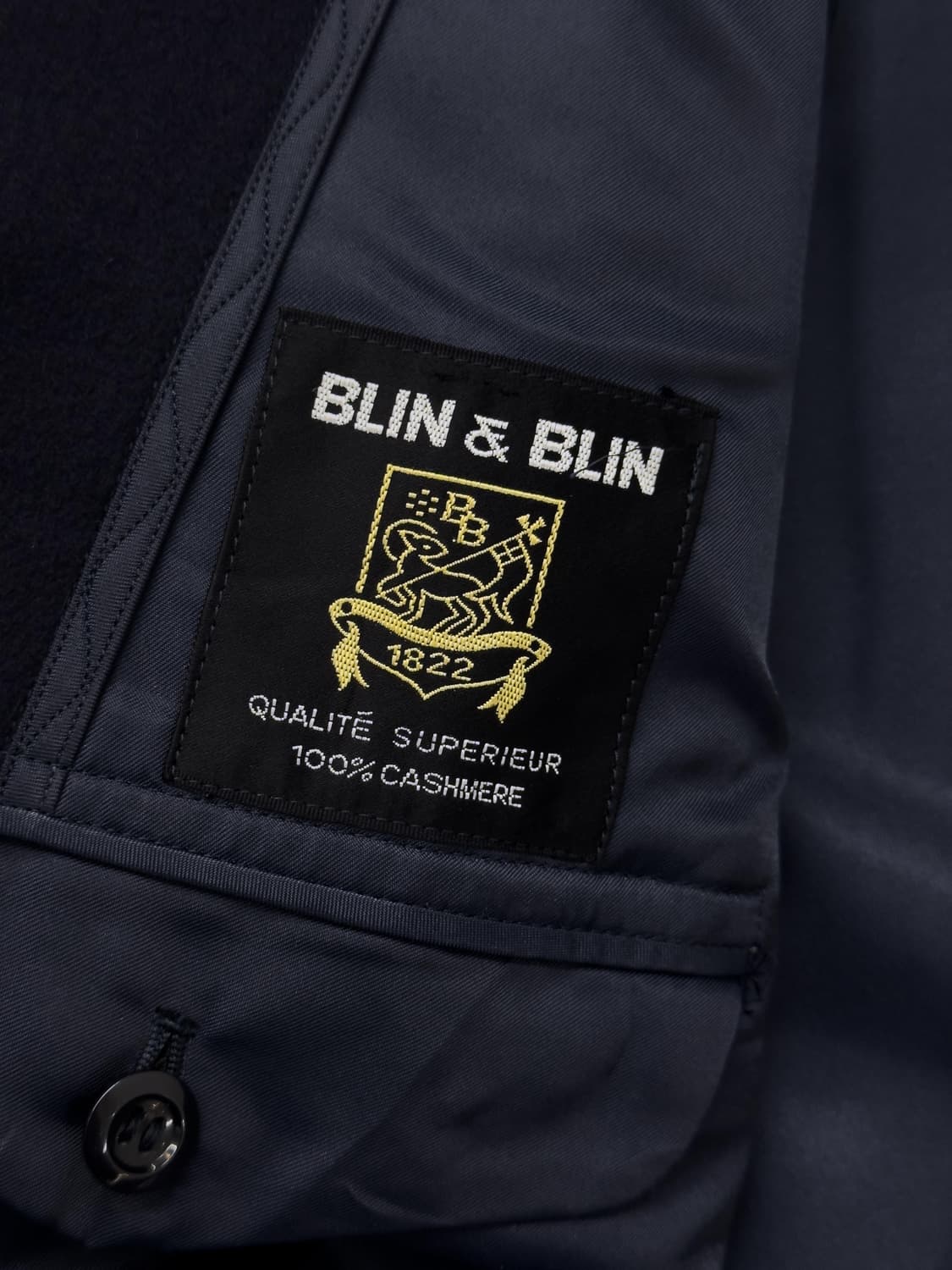 캐시미어 더블 네이비 코트 상품이미지7