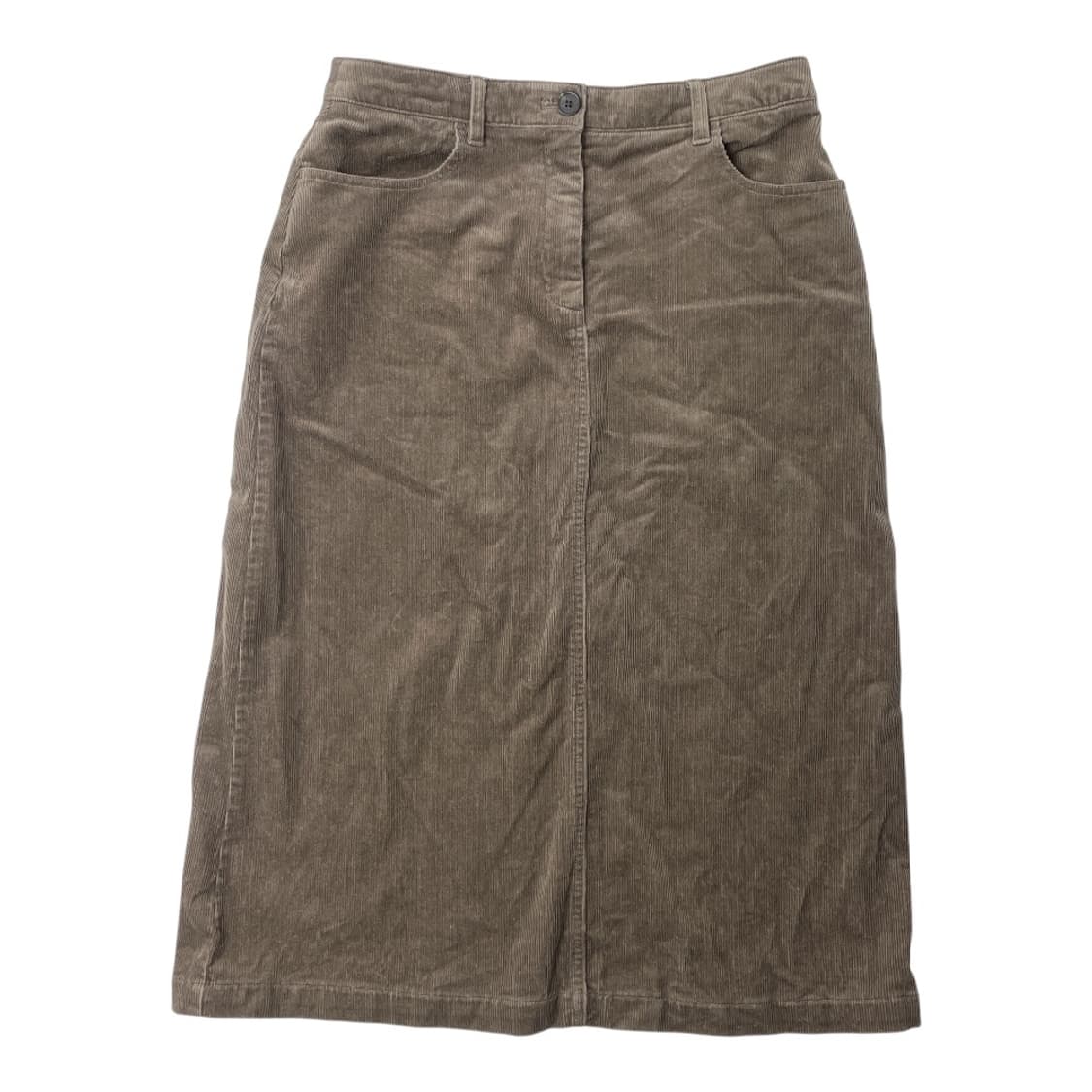[중고] 무신사 코듀로이 H라인 스커트 브라운 상품이미지1
