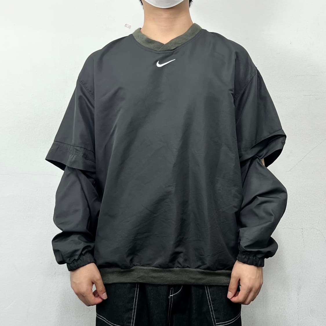 나이키 00s 미들스우시 컨버터블 바람막이 웜업 상품이미지3
