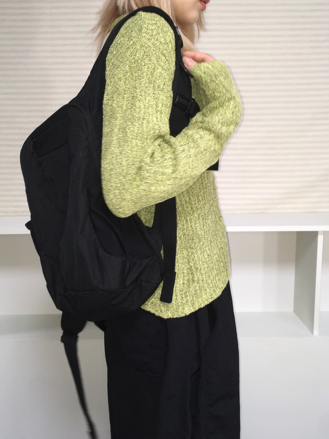 jpn vintage bokashi green knit zipup 상품이미지4