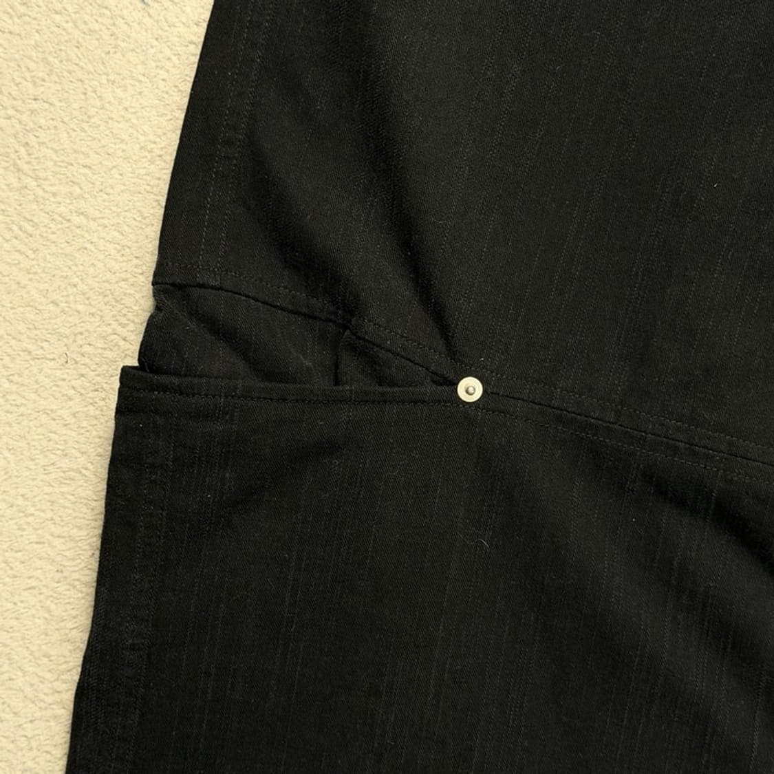 새상품 보세 카고 와이드 팬츠 블랙 OS 상품이미지3