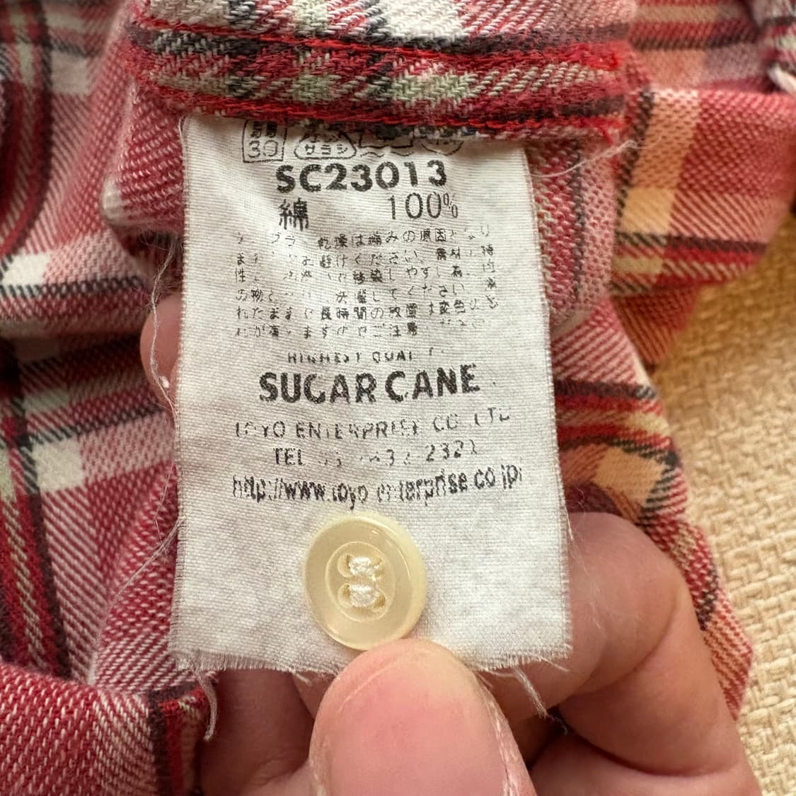 슈가케인 SUGAR CANE 체크 웨스턴 셔츠 (일본 생산) 상품이미지10
