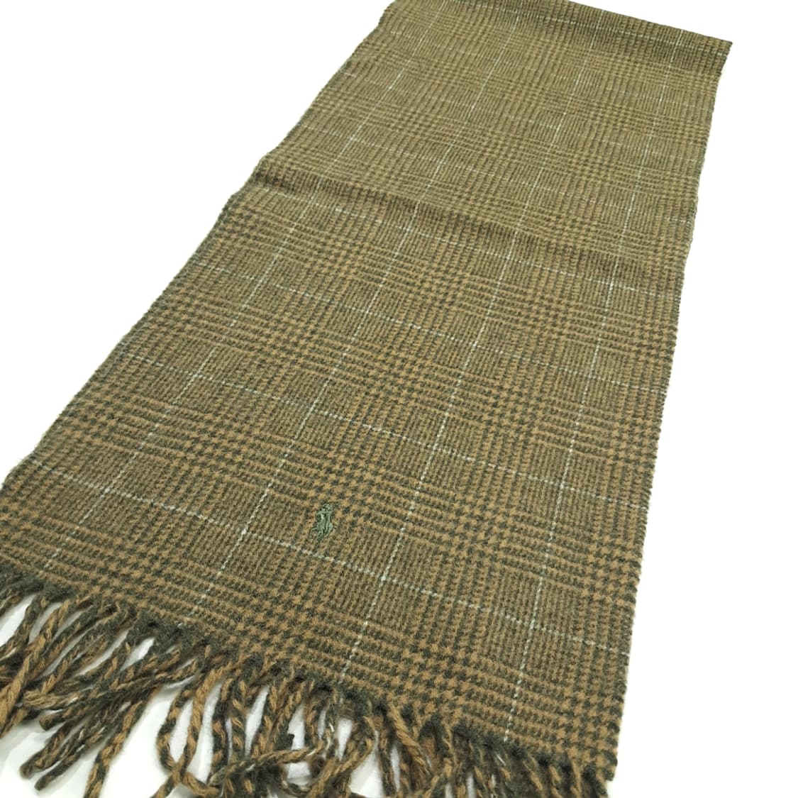 MX178 폴로 랄프로렌 올리브그린 하운드투스 램스울 목도리 머플러 상품이미지6