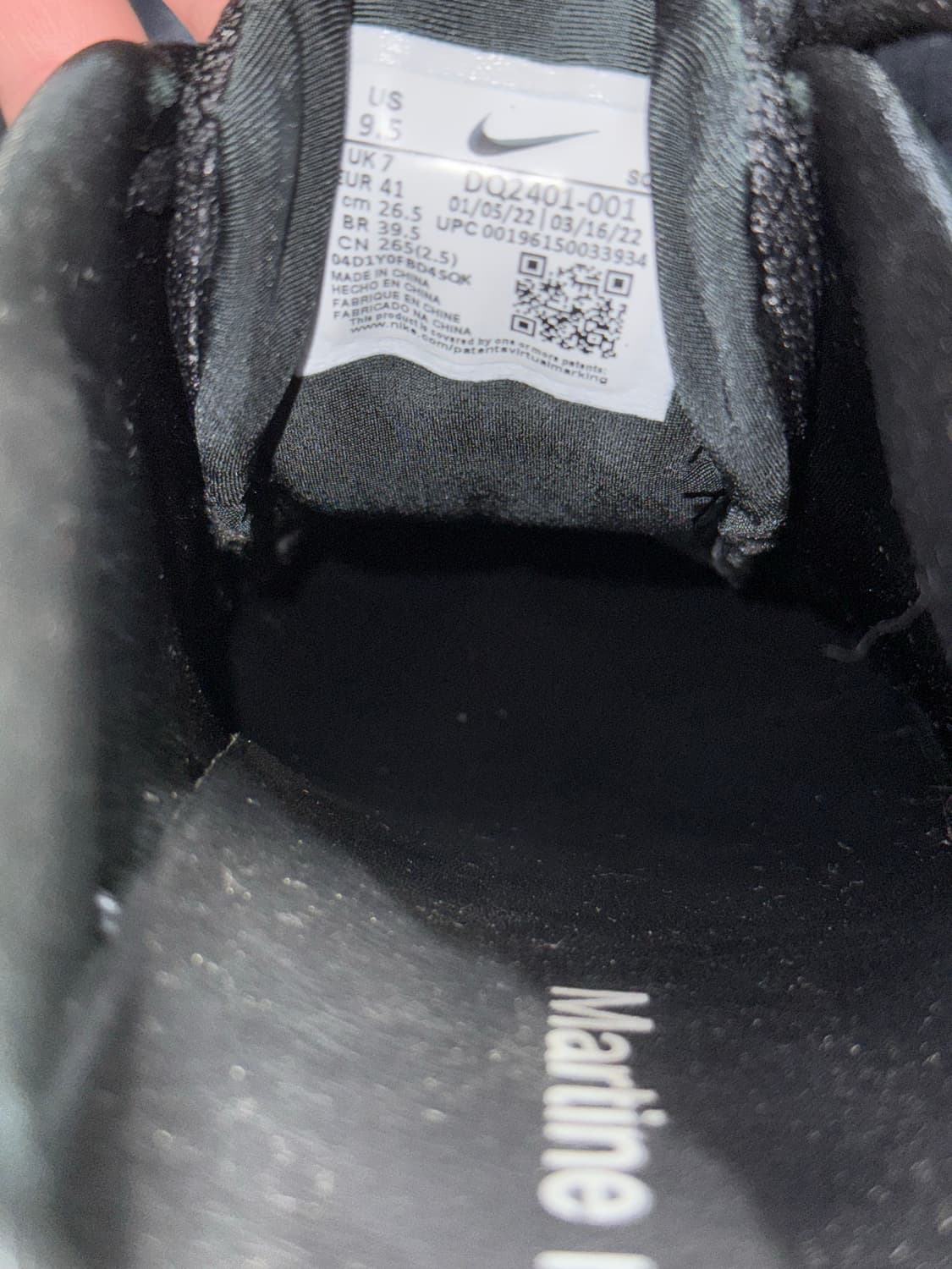Nike x Martine Rose Shox MR4 Black 265 상품이미지7