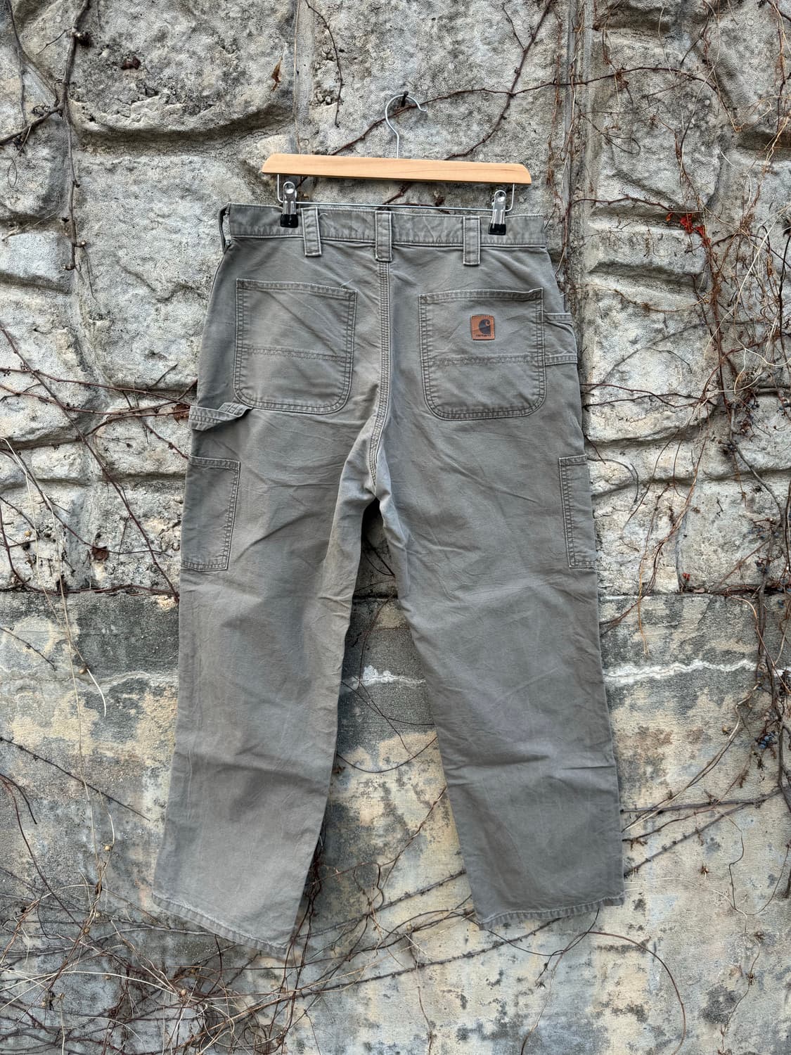 칼하트 빈티지 b151 LBR 카펜터 싱글니 카고 워크 팬츠 상품이미지2