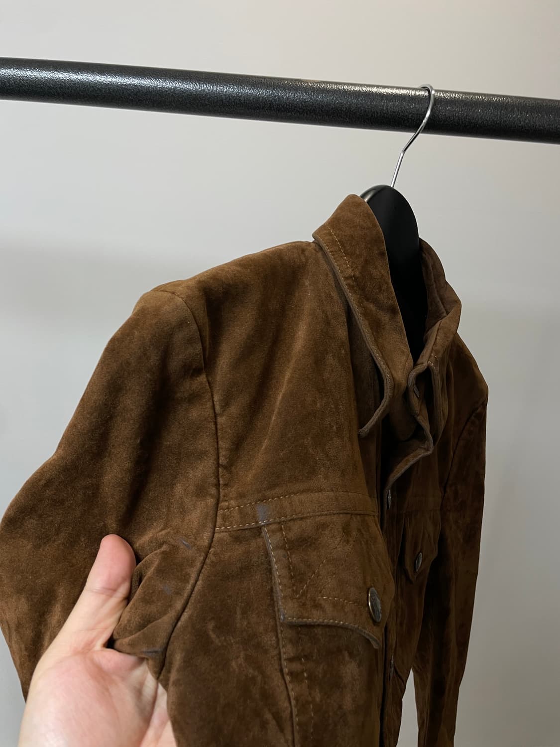 (L) Hunt 헌트 스웨이드 투포켓 셔츠 자켓 상품이미지7