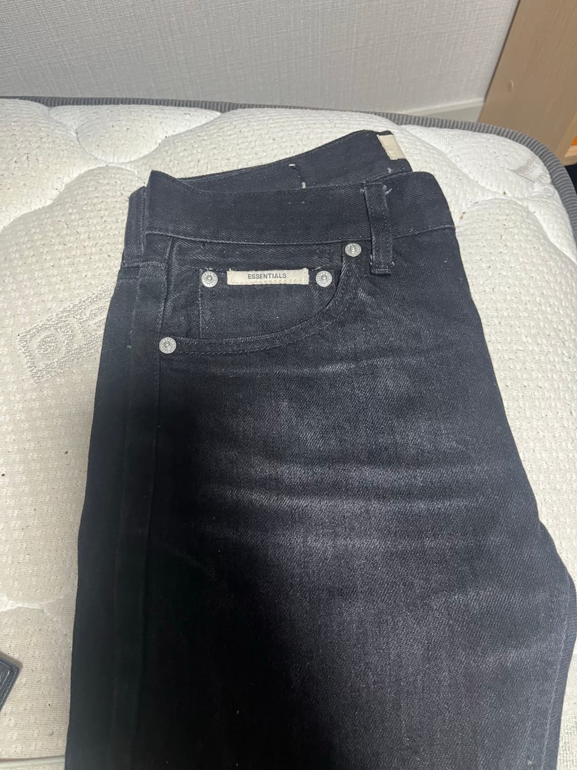 [재당근]피오갓 에센셜블랙 라이더 데님 28+로테 김현우 바지 상품이미지1