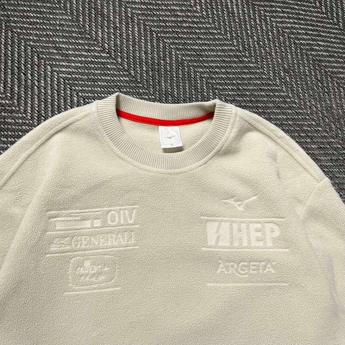 미즈노 CRO SKI 플리스 맨투맨 아이보리 y 5056 상품이미지5