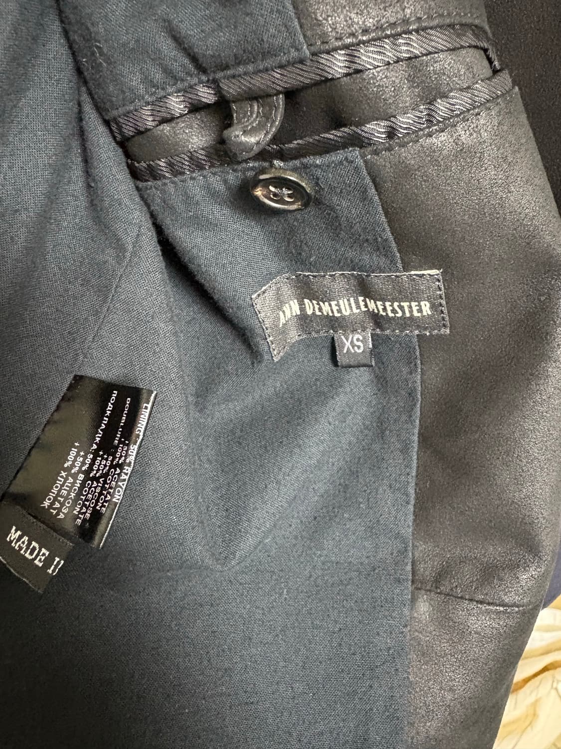 앤드뮐미스터 fw10 비대칭 가죽 자켓 상품이미지3