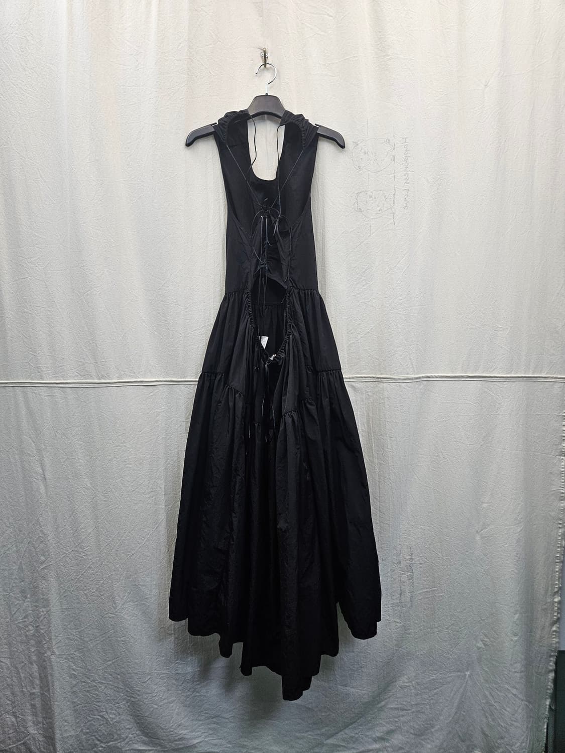 MSGM 블랙 롱 원피스 상품이미지2