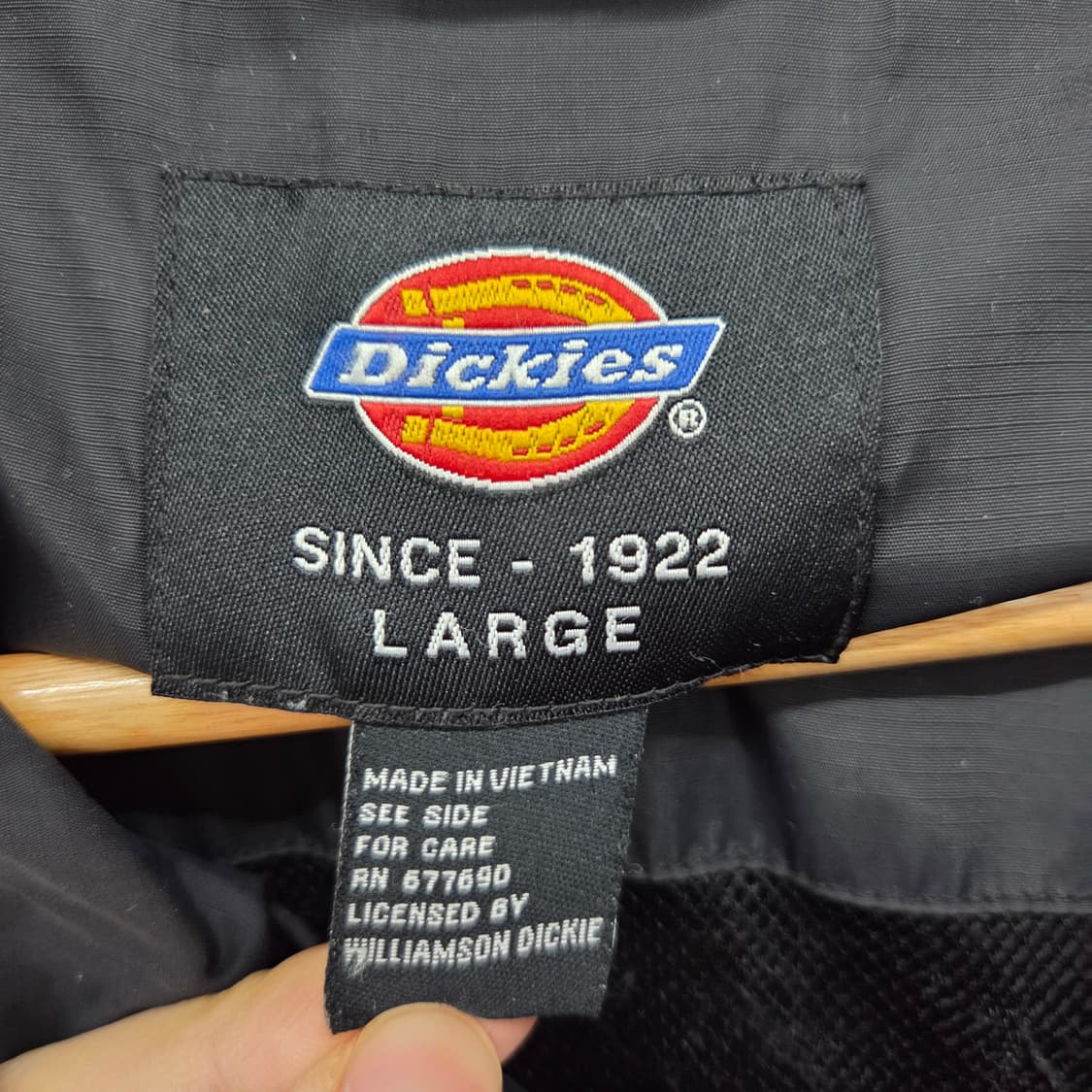 디키즈 블랙 후드 바람막이 자켓 남L 상품이미지6