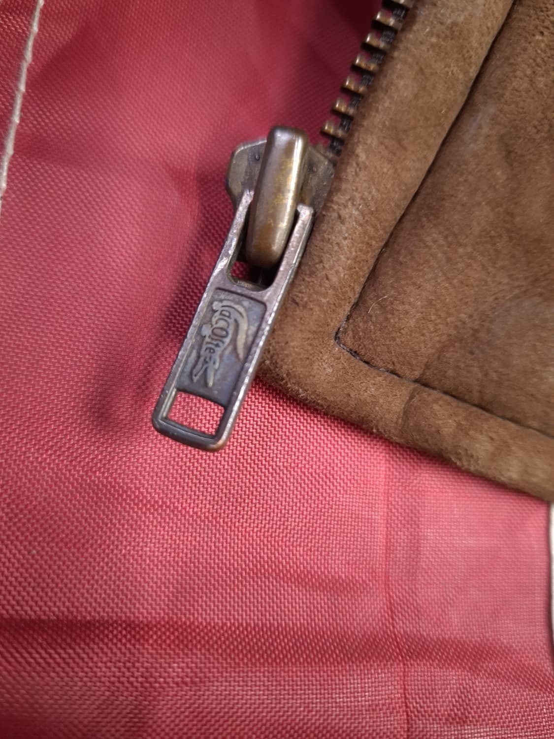 80's 오리지날 라코스테 리얼스웨이드 봄버자켓 상품이미지6