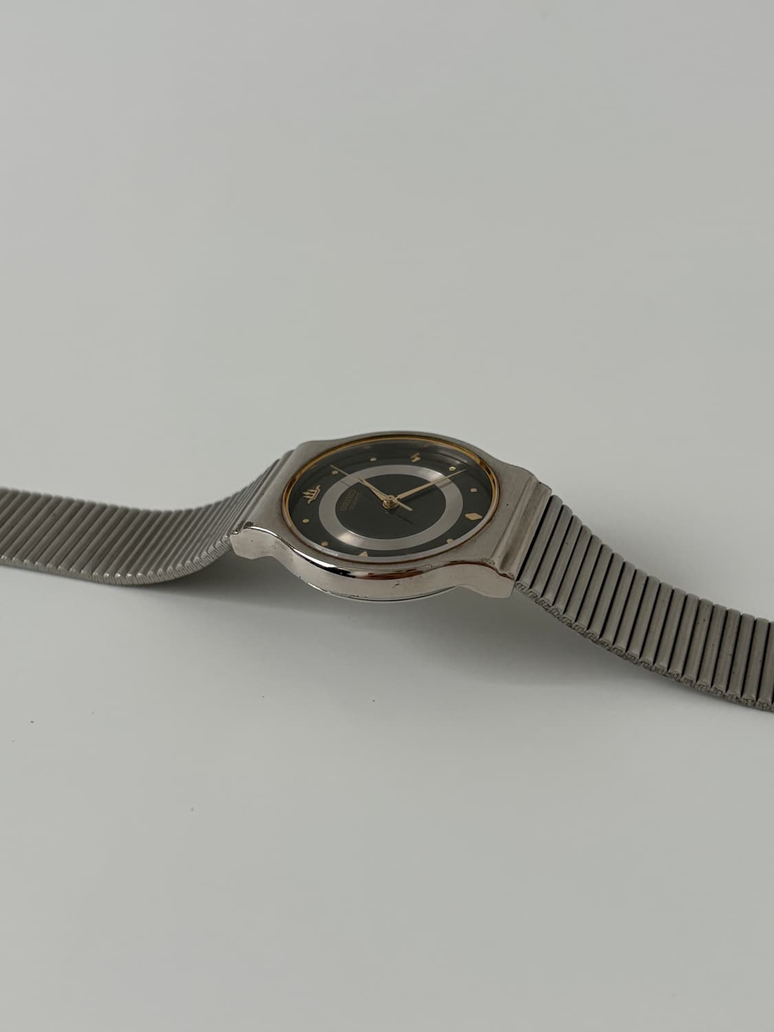 90s galaxy black dial silver quartz 상품이미지7