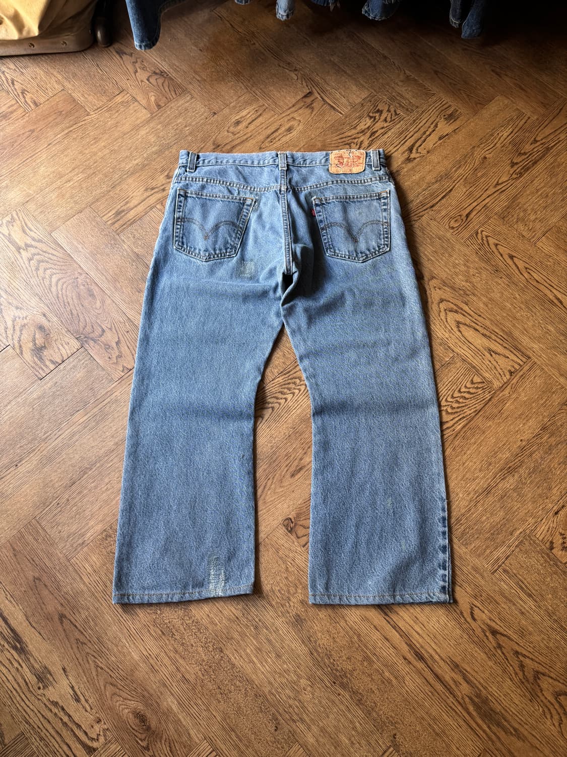 [36]리바이스 517 미디엄블루 플레어 데님 팬츠 F44 상품이미지9