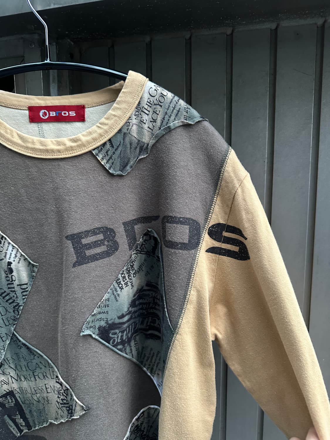 Bros grunge patch detail long sleeve 상품이미지2