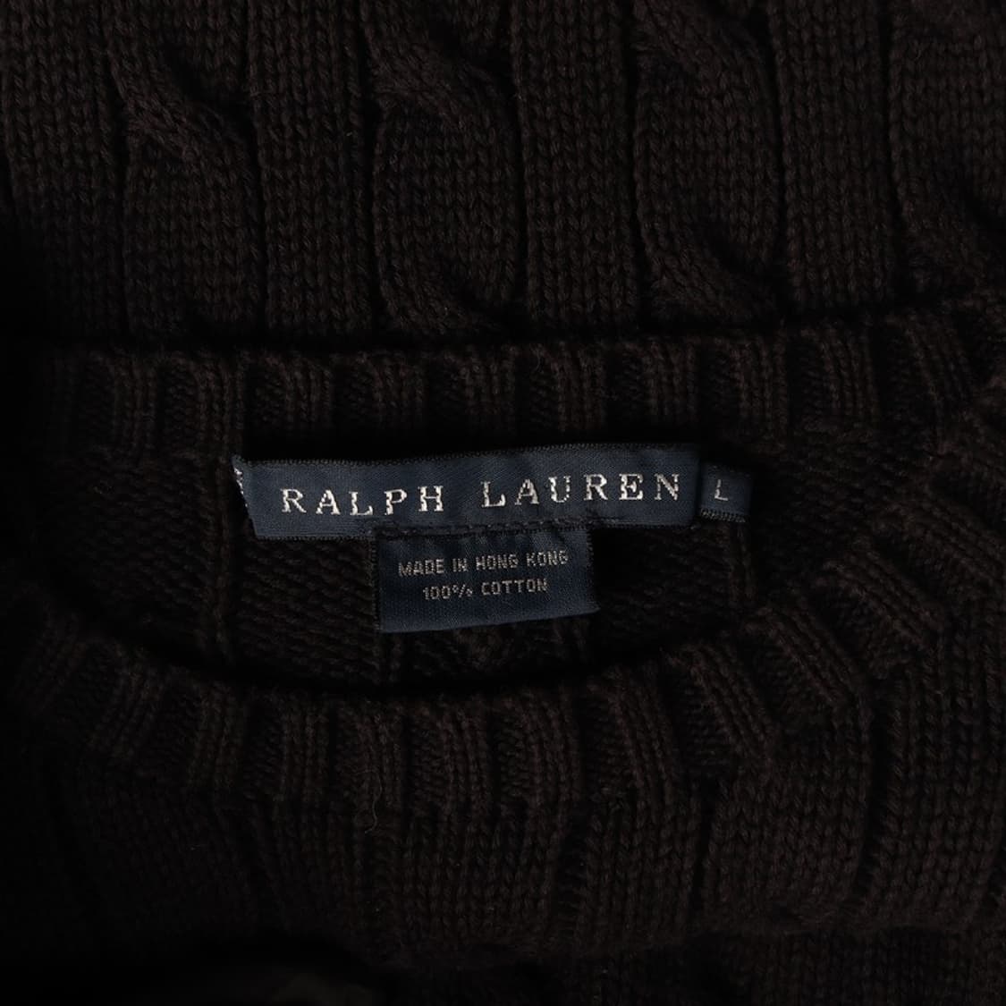 랄프로렌 90s 오리지널 케이블 니트 L 상품이미지5