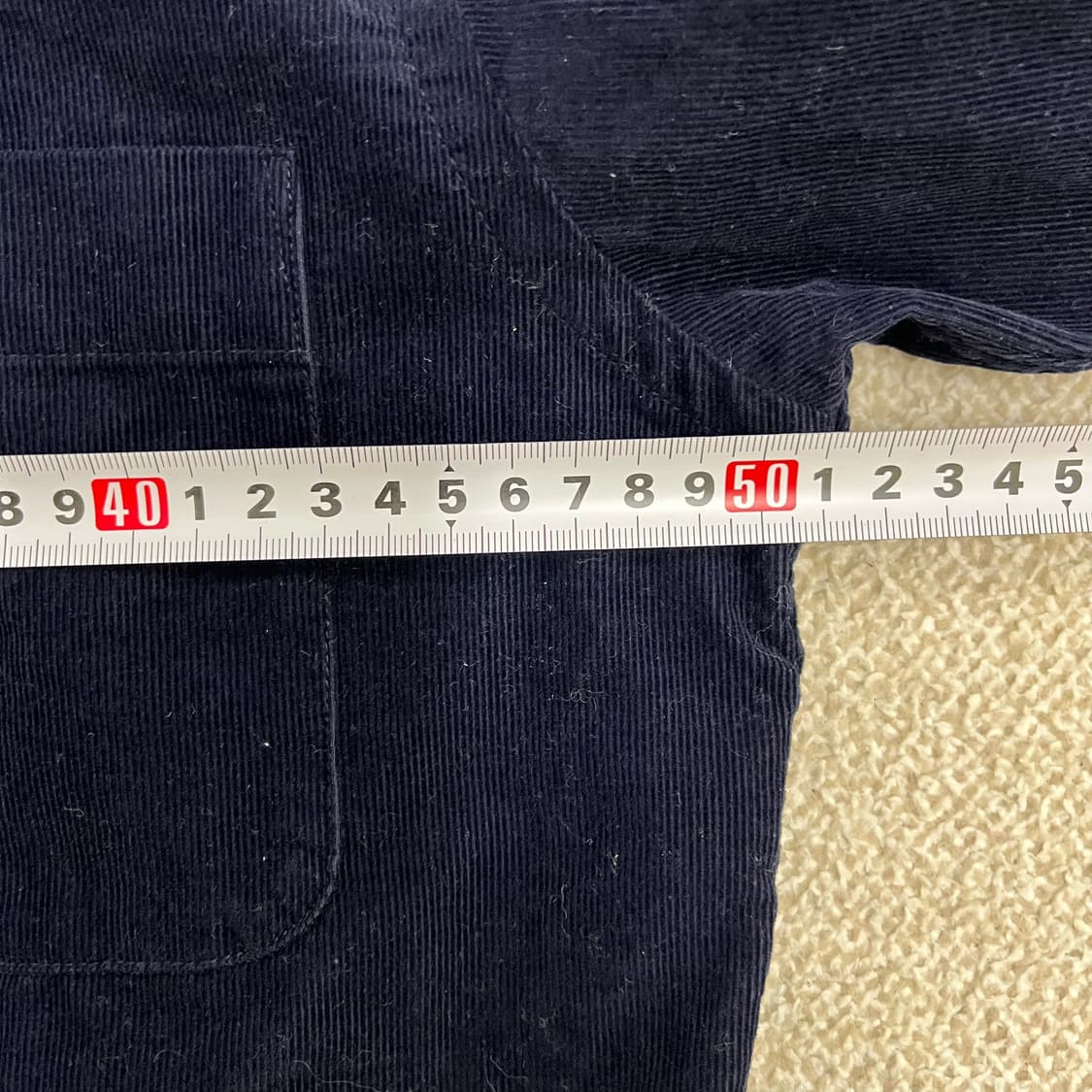 [M] 유니클로 네이비 코듀로이 코튼 셔츠 남방 0106M1 상품이미지7