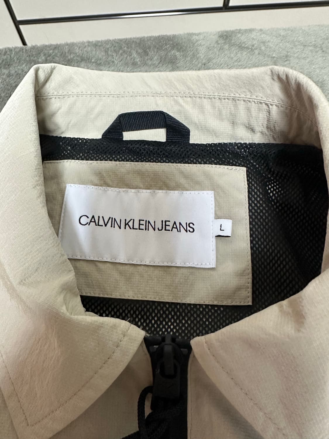 캘빈클라인 진스 오버셔츠 베이지 L 상품이미지3