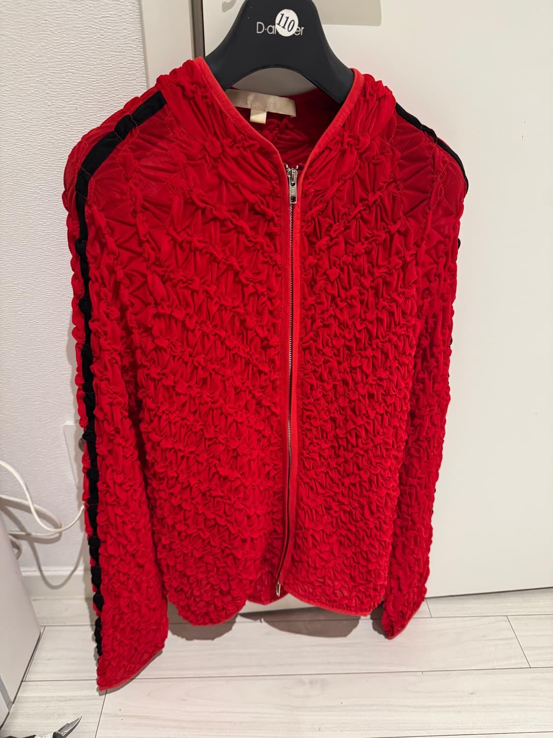 Ponder.er 폰더럴 hug smoked 트랙자켓 레드 상품이미지1