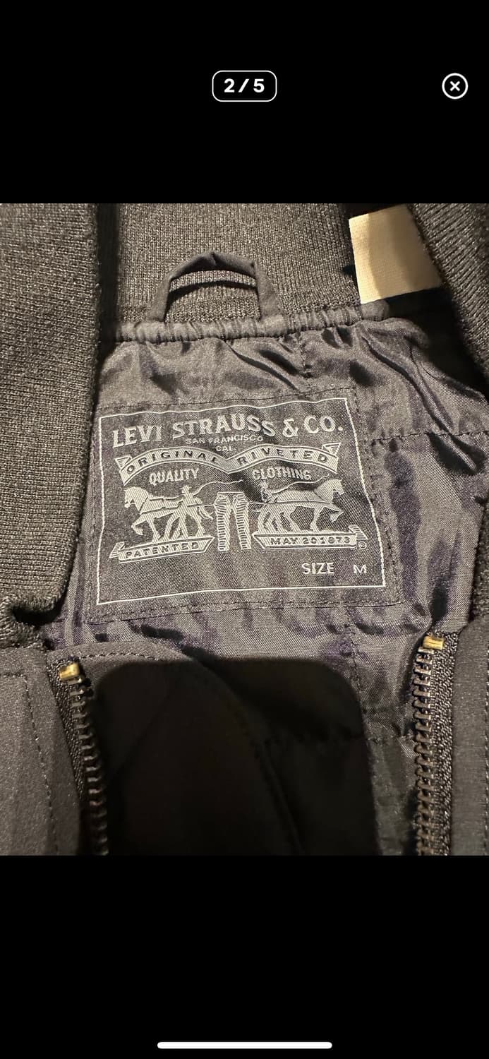 리바이스 블랙 나일론 블루종 자켓 상품이미지3