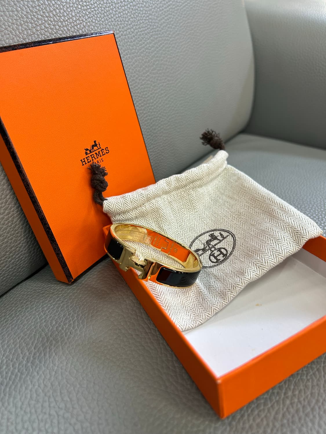 에르메스 클릭아슈 팔지(골드/블랙) 상품이미지5