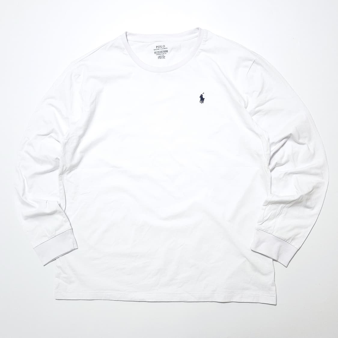 폴로 랄프로렌 롱슬리브 긴팔 티셔츠 화이트 상품이미지1