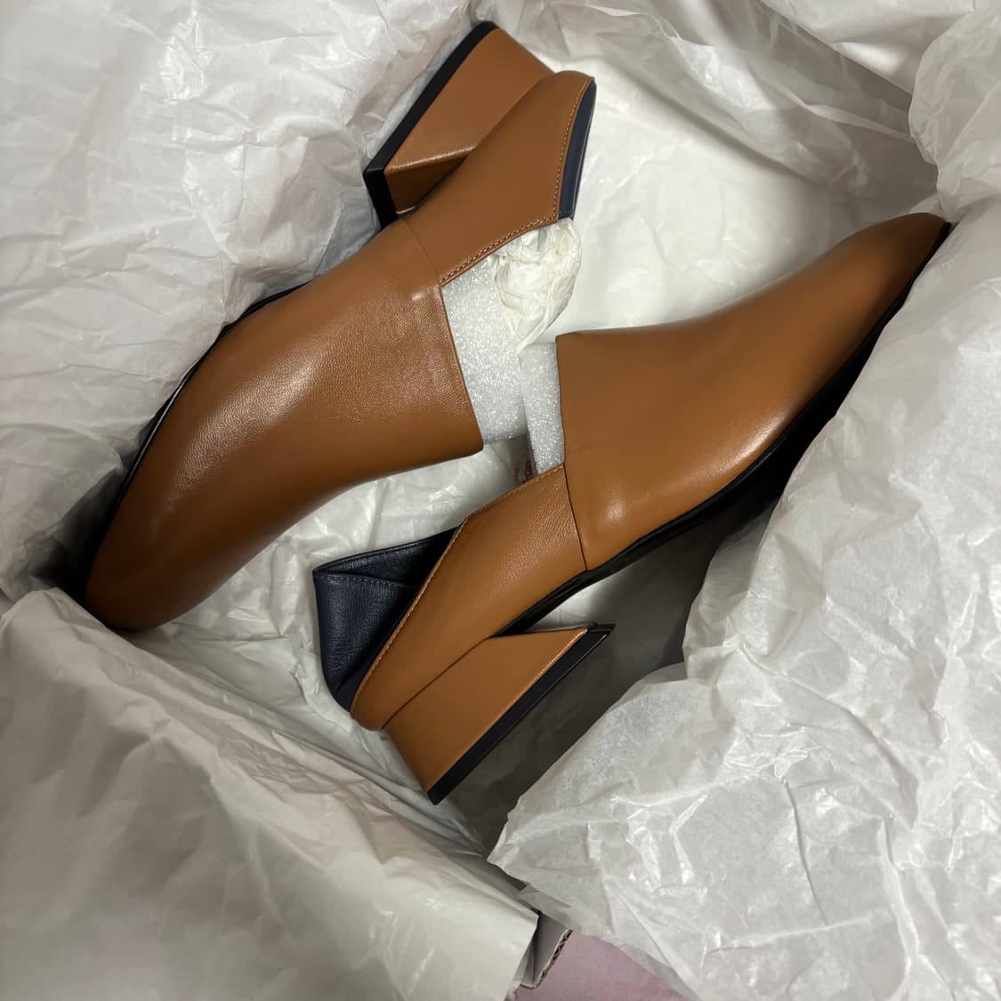 이에이에 리얼 레더 양가죽 바부슈 로퍼 새상품 상품이미지5