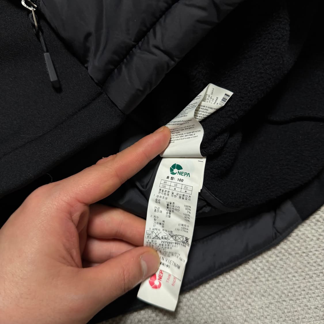 네파 나일론 경량 패딩 자켓 상품이미지5