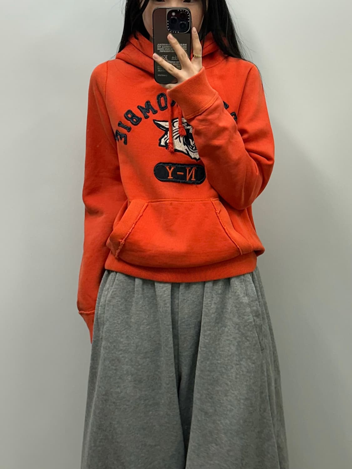 아베크롬비 y2k 와투케 타이거 오렌지 후드티 상품이미지1