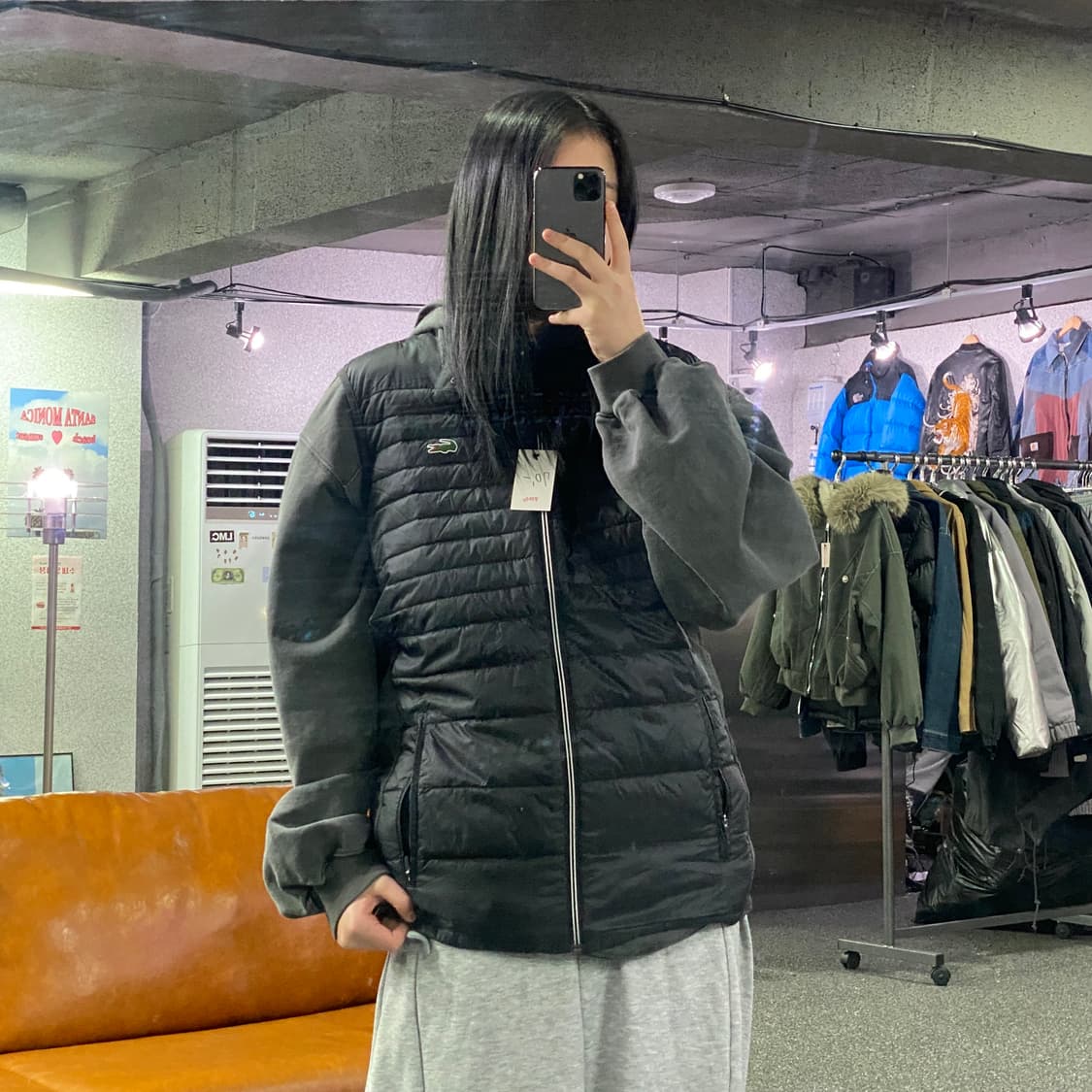 라코스테 스몰로고 나일론 경량 베스트 b3374 상품이미지1