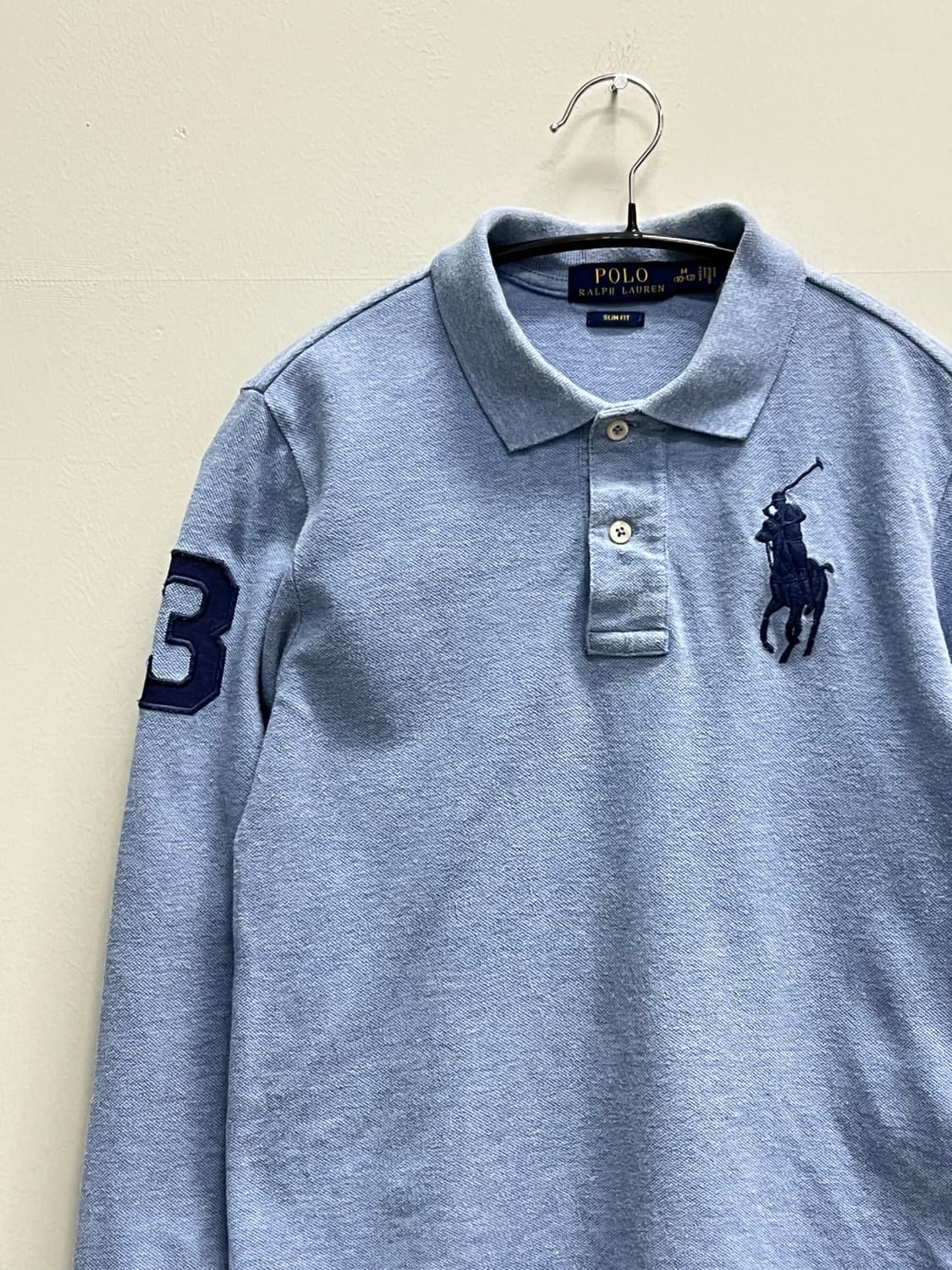 (M) 폴로랄프로렌 키즈/우먼스 빅포니 긴팔 카라 티 스카이블루 상품이미지3