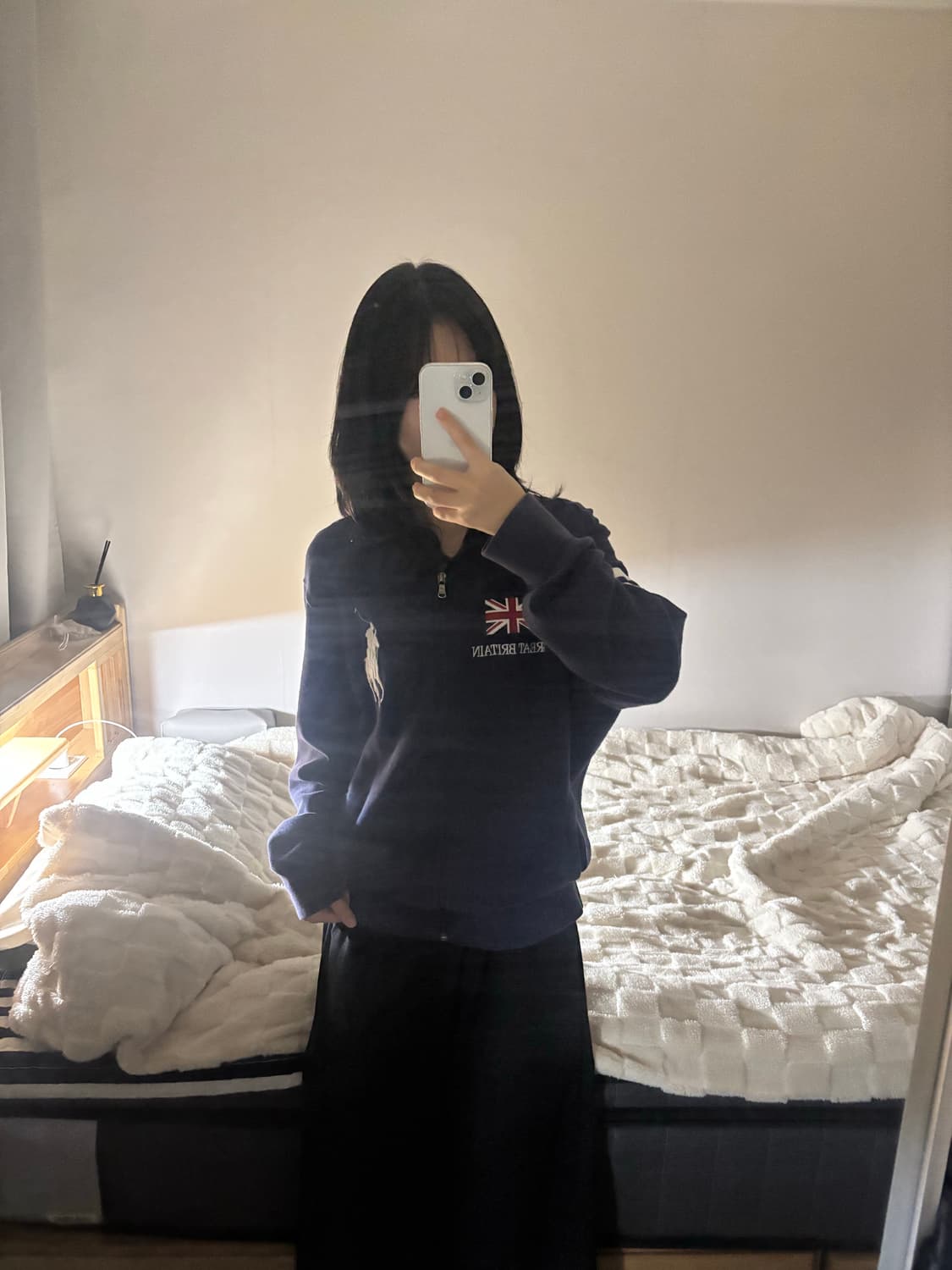 폴로 빅포니 브리튼 집업 M사이즈 네이비 상품이미지1